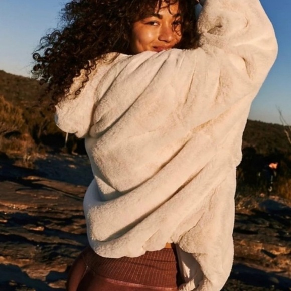 FP Take a Moment Hooded Teddy Jacket - Picture 1 of 13